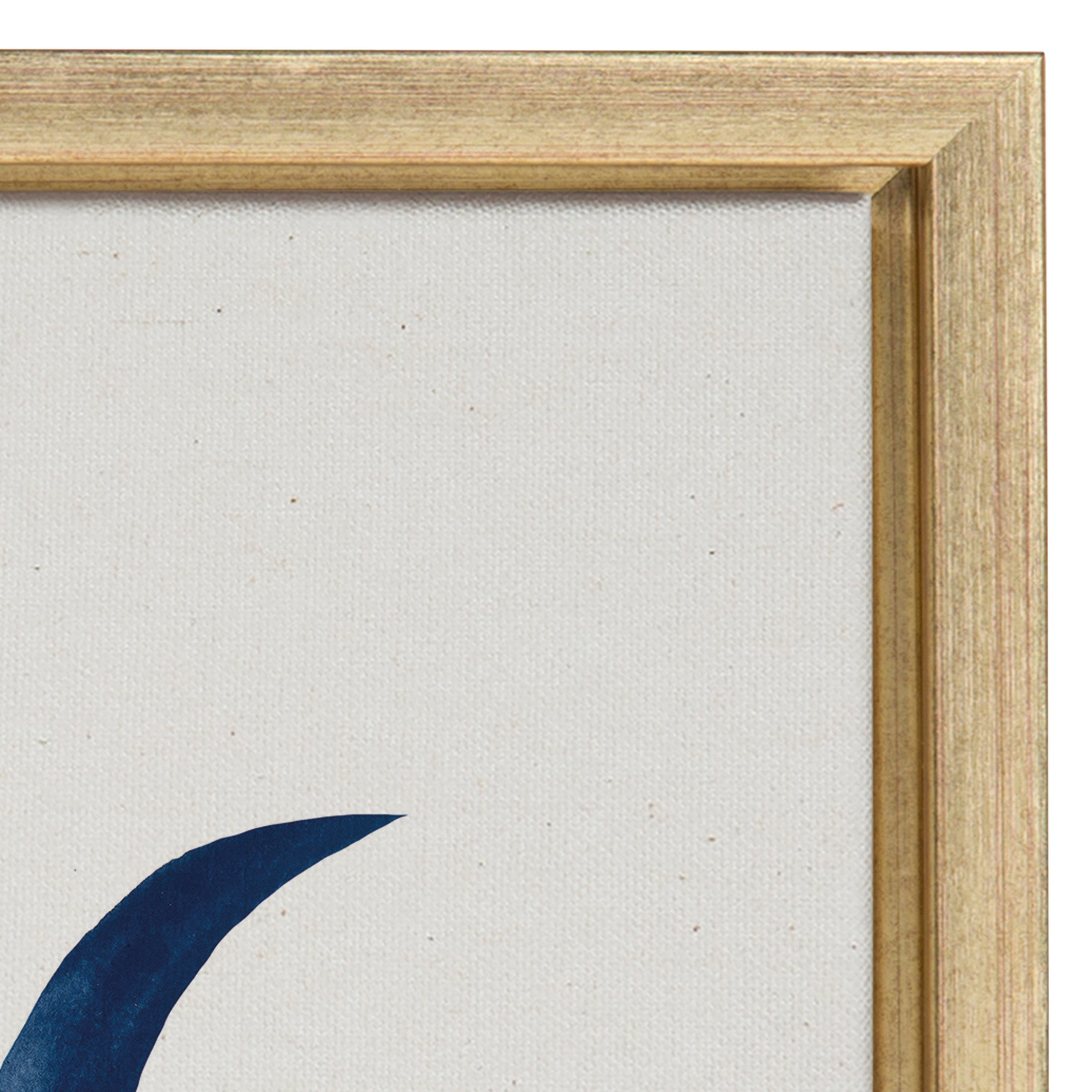 Sylvie Linear Moon Phases Framed Canvas by Teju Reval of SnazzyHues
