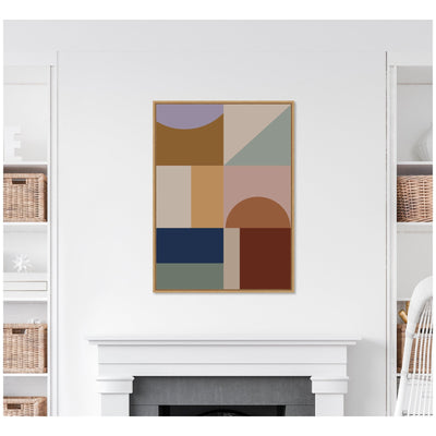 Modern Bohemian Pattern 2 by The Creative Bunch Studio Framed Canvas Wall Art Print