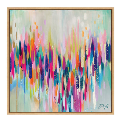 Sylvie Brushstroke 154 Framed Canvas by Jessi Raulet of Ettavee