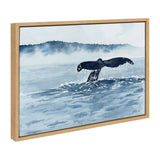 Sylvie Whale Watching Framed Canvas by kateandlaurel - main product image for Resin Society