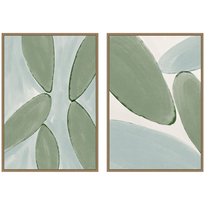 Natural Forms 01 & 02 2 Piece Framed Canvas Wall Art Set by Gabrielly Guedes