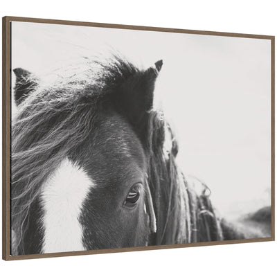 AA Noble framed canvas wall art featuring rustic farmhouse style, displayed in Sylvie designer moulding.