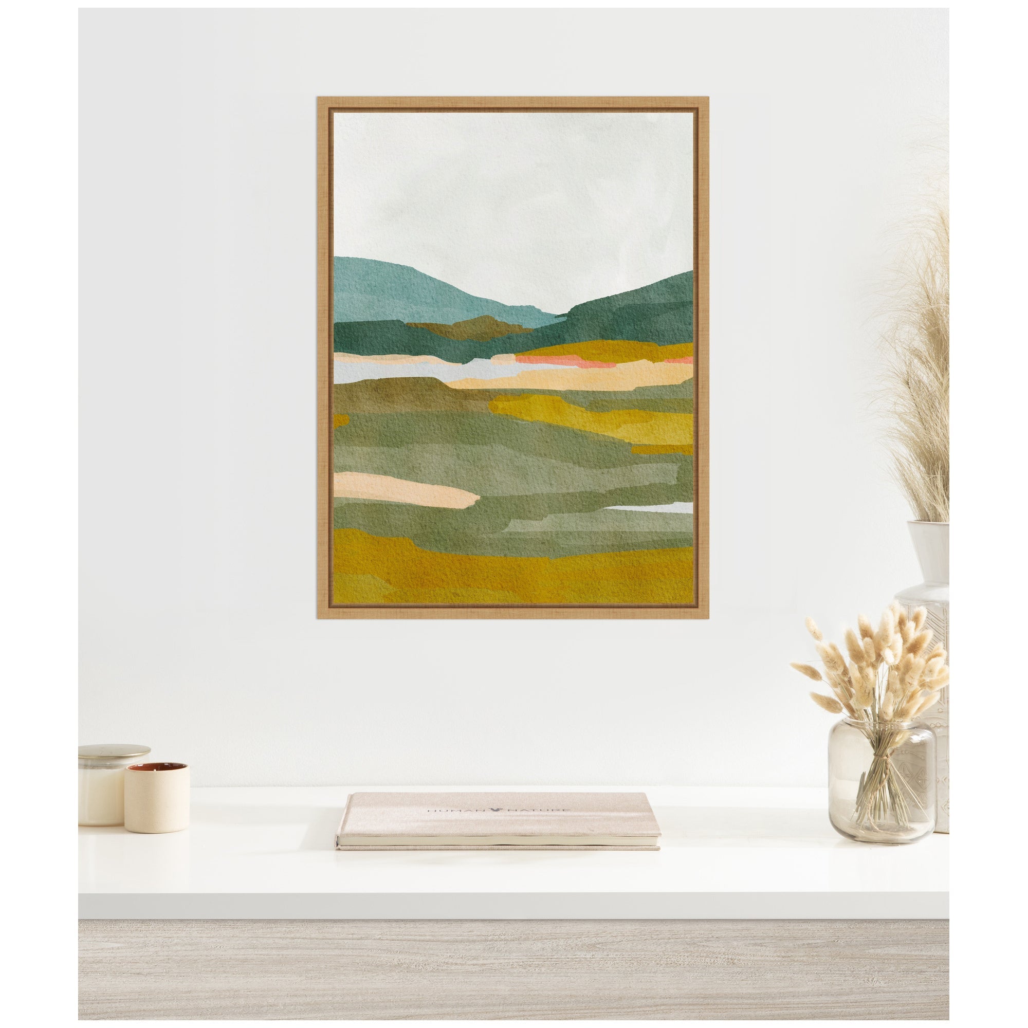Sylvie Vibrant Abstract Framed Canvas by Nikita Jariwala
