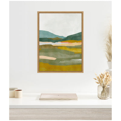 Sylvie Vibrant Abstract Framed Canvas by Nikita Jariwala