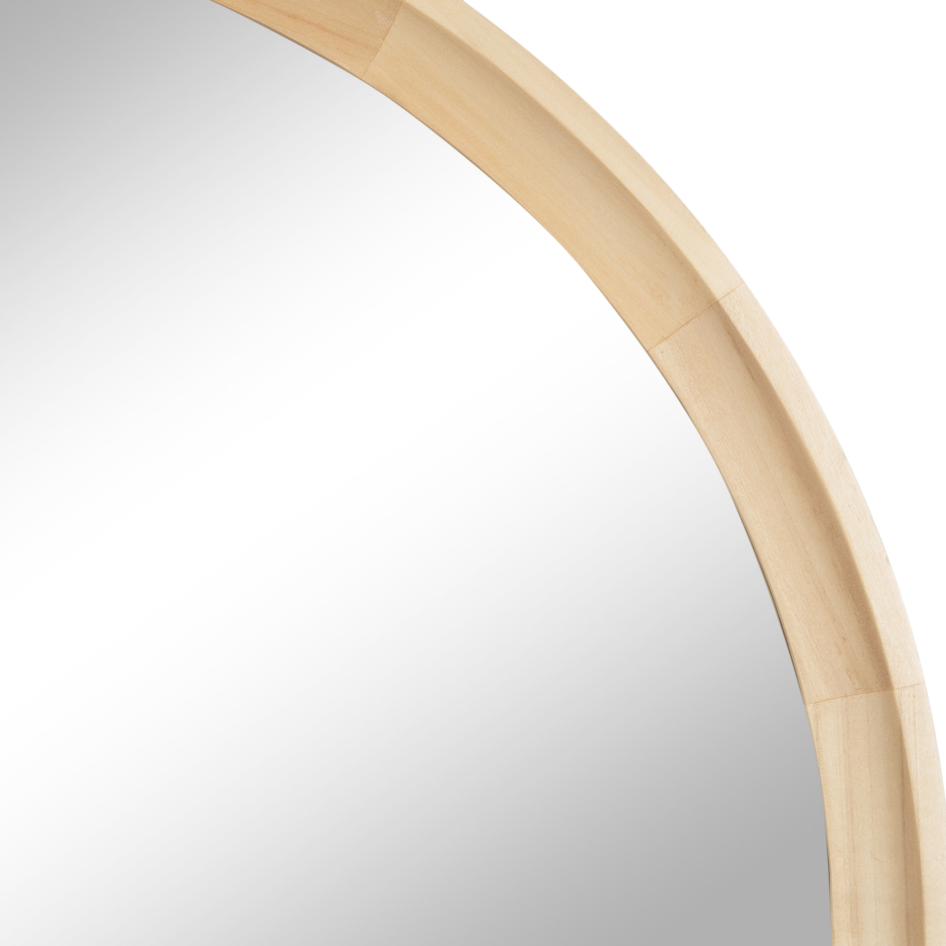 Hatherleigh Round Wood Wall Mirror