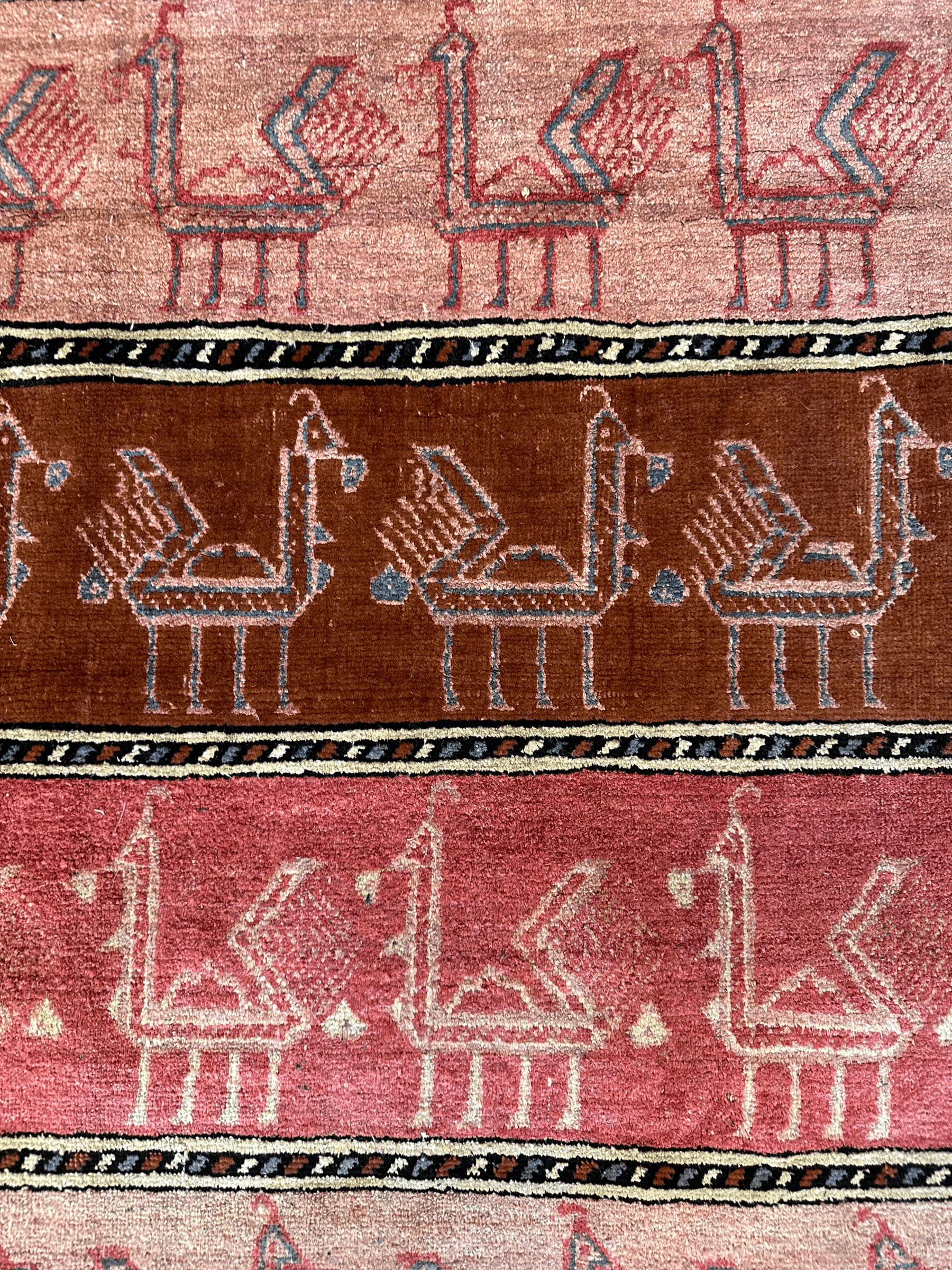 Decorative Silk Afghani Rug mid 20th Century 3’10”X5’10” by Rugistan - product image 2 for Resin Society