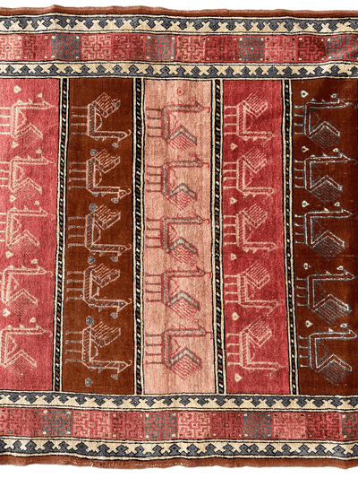 Decorative Silk Afghani Rug mid 20th Century 3’10”X5’10” by Rugistan - product image 7 for Resin Society