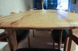 Rustic Solid Chestnut Wood Dining Table with Chestnut Legs by Gizz - product image 7 for Resin Society