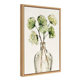 Sylvie Greenery Vase Framed Canvas