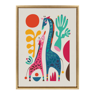 Sylvie Giraffe Love Framed Canvas by kateandlaurel - product image 13 for Resin Society