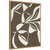 Abstract framed canvas art titled 'Bound by Beauty 8' by Shatha Al Dafai