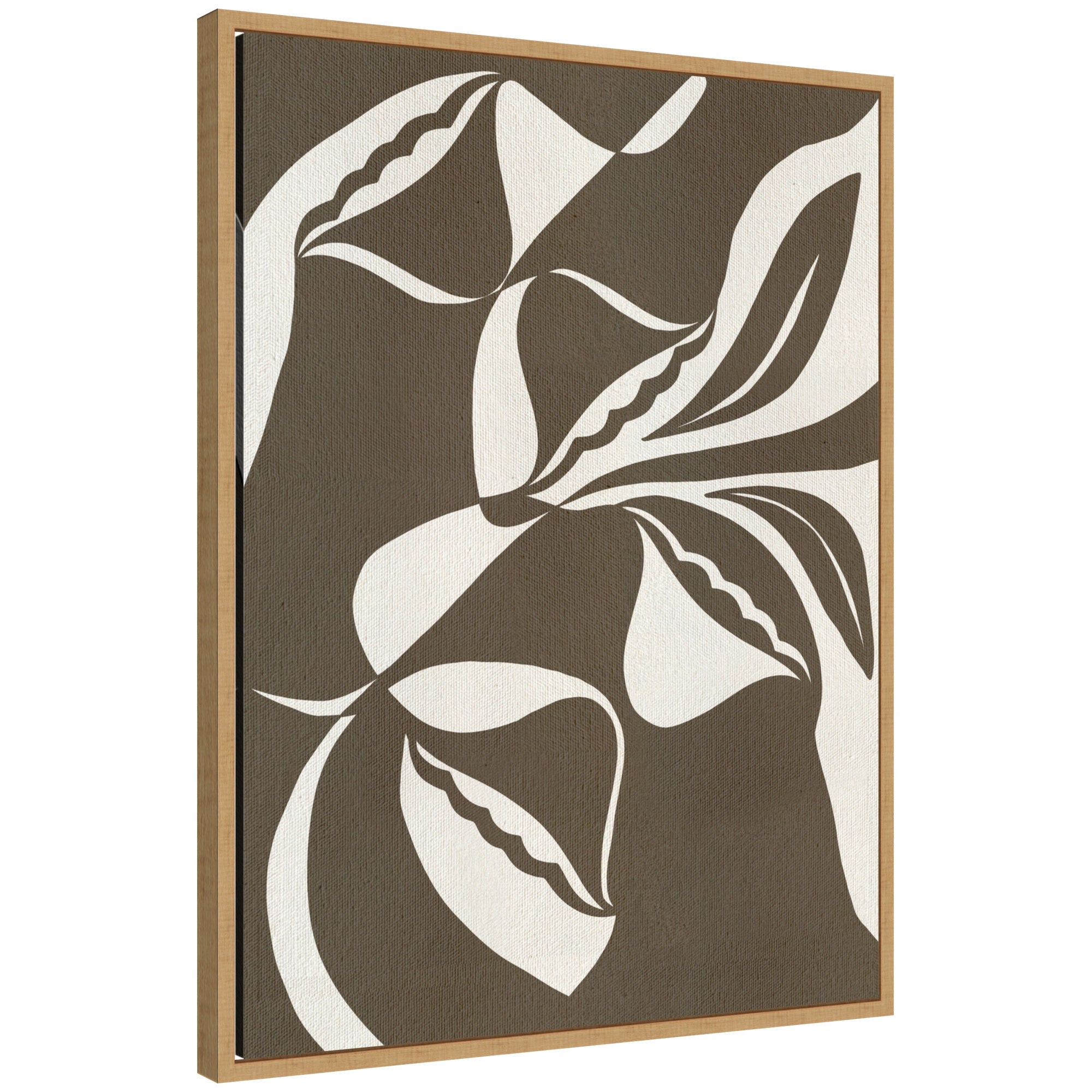 Abstract framed canvas art titled 'Bound by Beauty 8' by Shatha Al Dafai