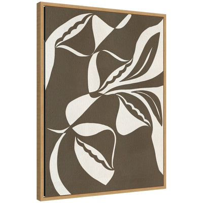Abstract framed canvas art titled 'Bound by Beauty 8' by Shatha Al Dafai