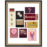 Framed Scorpio Matchbooks wall art print by Megan Ryan with black moulding