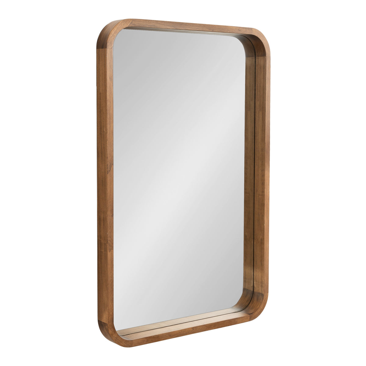 Hutton Wood Framed Radius Rectangle Mirror by kateandlaurel - main product image for Resin Society
