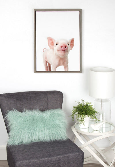 Sylvie Animal Studio Piglet Framed Canvas by kateandlaurel - product image 5 for Resin Society