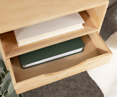 Hutton Floating Wall Shelf with Drawer by kateandlaurel - product image 5 for Resin Society