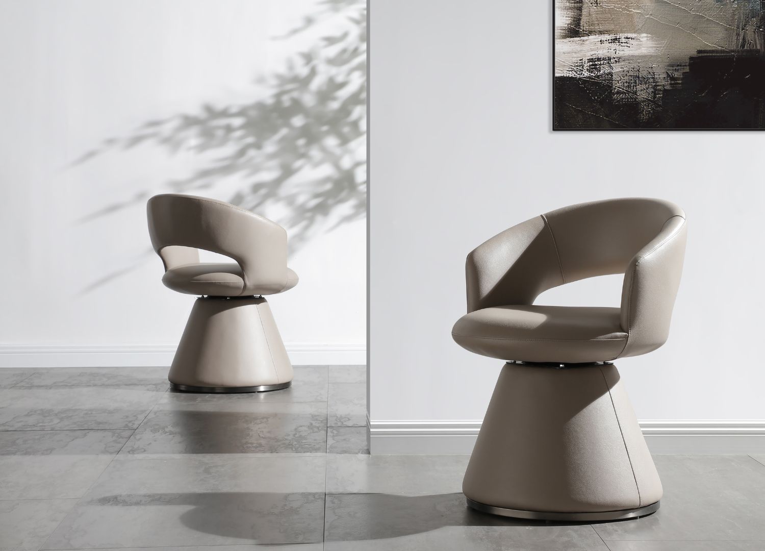 Portofino Swivel Dining Armchair detail image - Resin Society