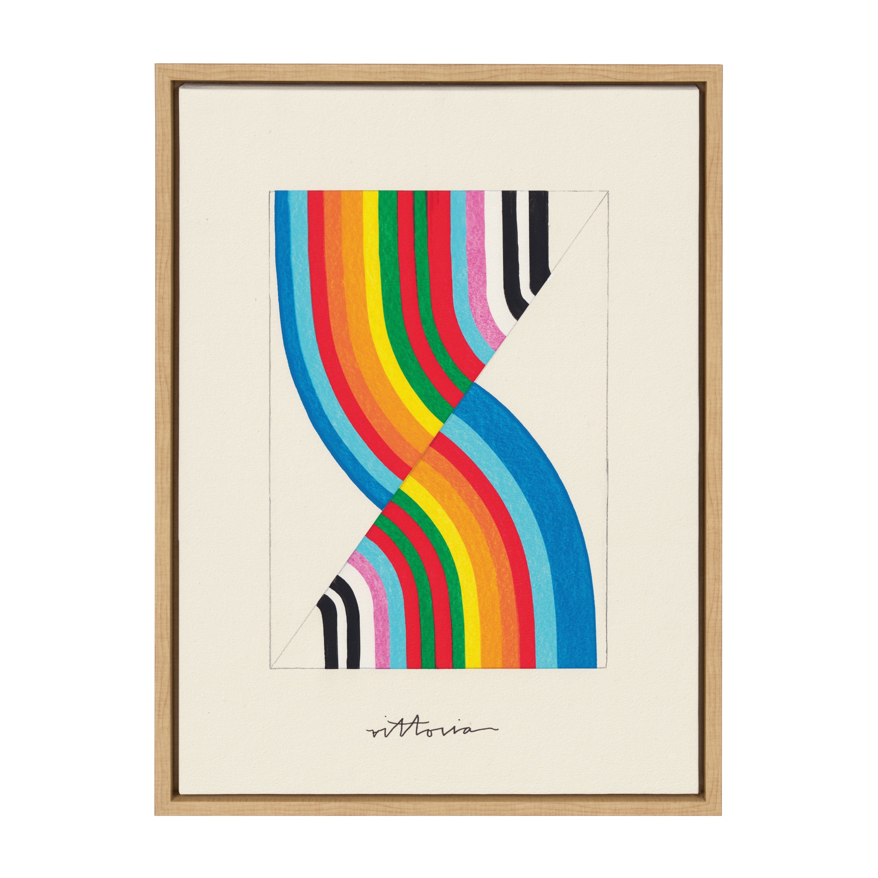 Sylvie Its Always an Almost Framed Canvas by Amber Vittoria