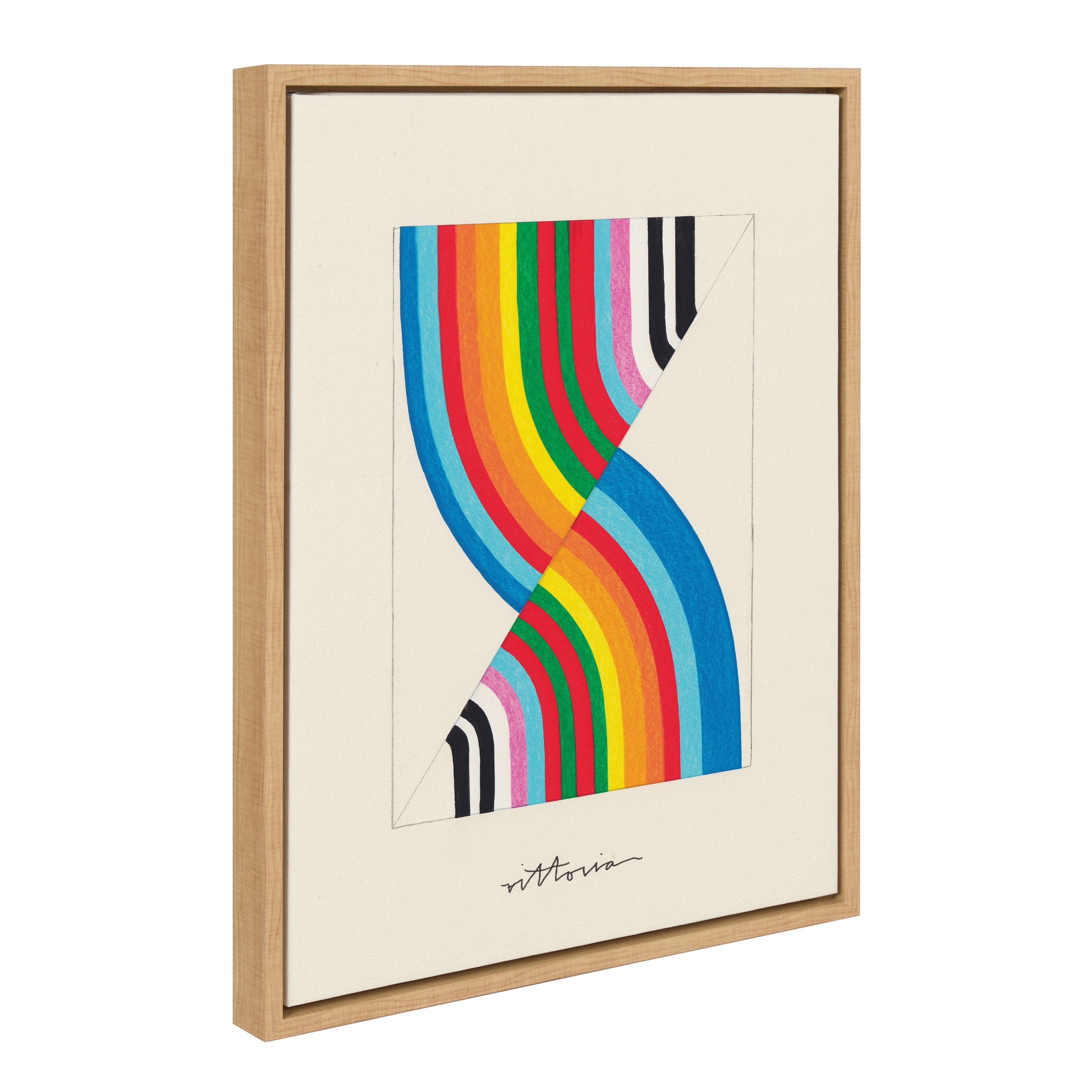 Sylvie Its Always an Almost Framed Canvas by Amber Vittoria