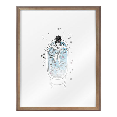 Blake Girl in a Bath Framed Printed Glass by Viola Kreczmer by kateandlaurel - product image 8 for Resin Society