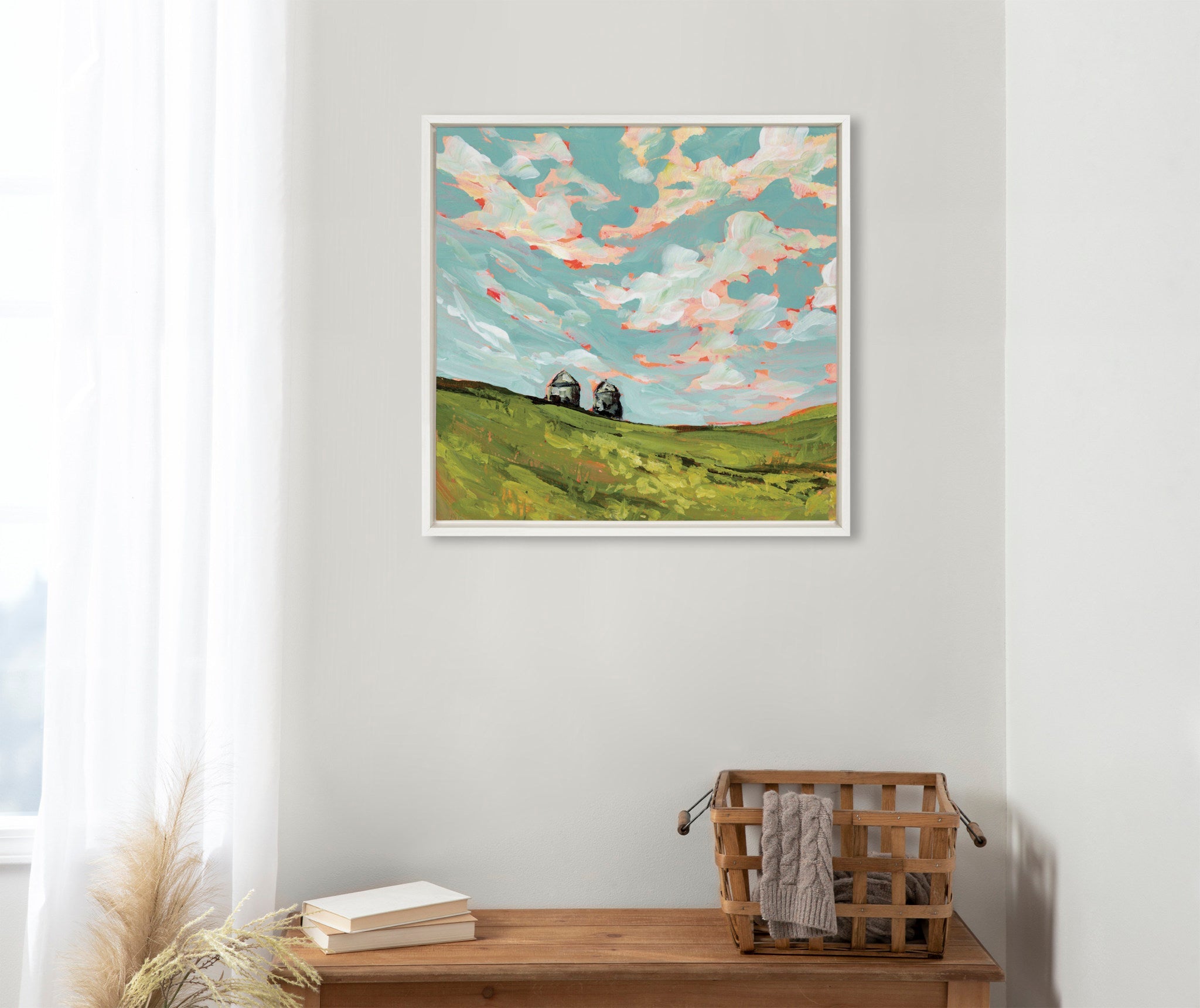 Sylvie North Dakota Framed Canvas by Emily Kenney by kateandlaurel - product image 5 for Resin Society