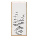 Sylvie Eucalyptus Botanical II Gray and Soft White Framed Canvas by The by kateandlaurel - product image 14 for Resin Society