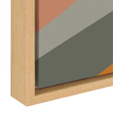 Sylvie Mid Century Modern Mountains Framed Canvas by kateandlaurel - product image 3 for Resin Society