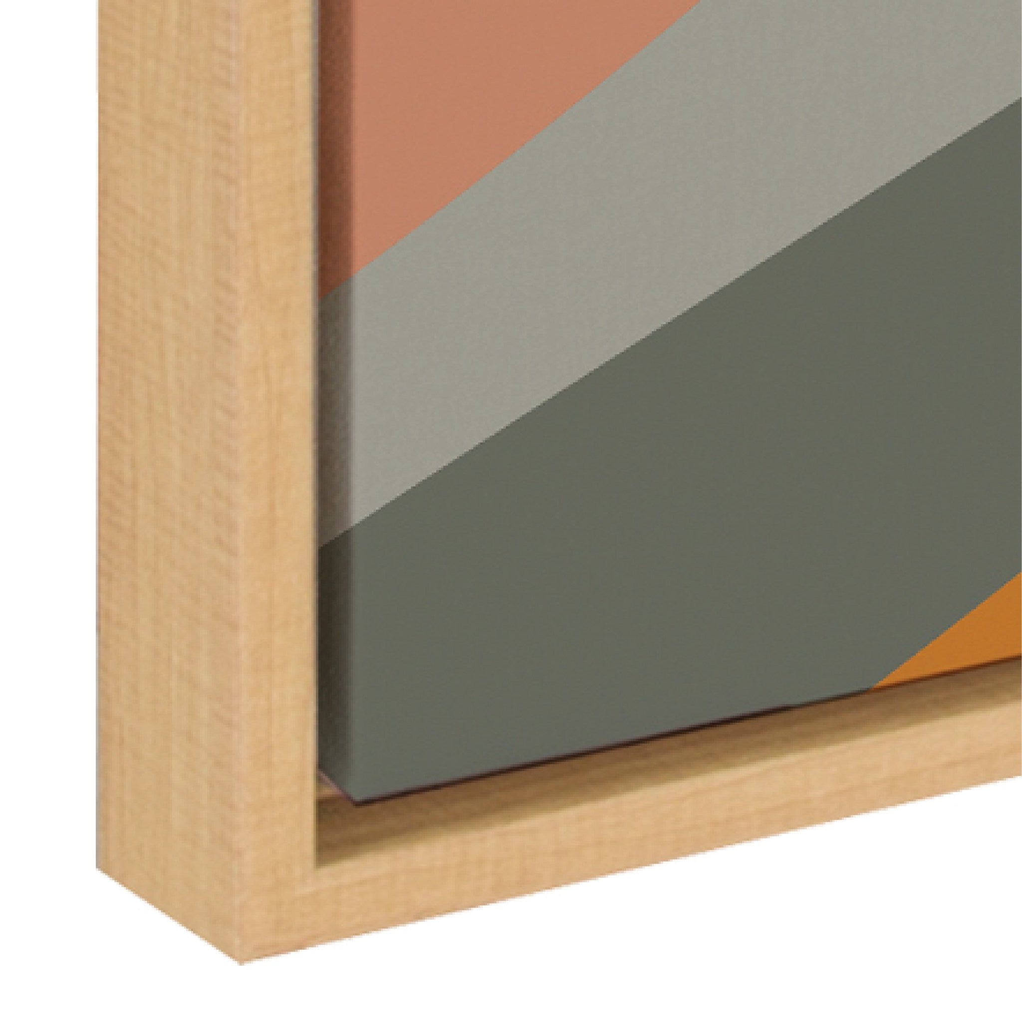 Sylvie Mid Century Modern Mountains Framed Canvas by kateandlaurel - product image 3 for Resin Society