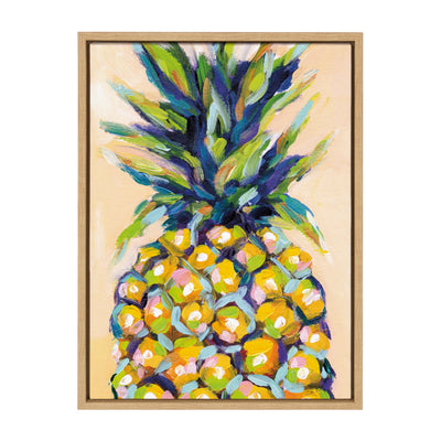 Sylvie Pineapple Study No 2 Framed Canvas by Rachel Christopoulos by kateandlaurel - product image 14 for Resin Society