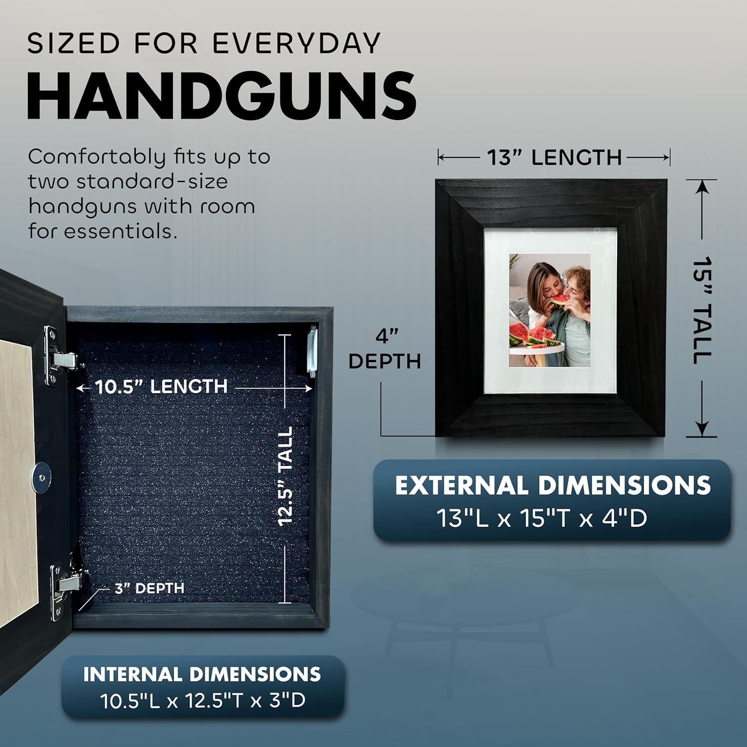 Hidden Gun Safe Picture Frame by Bellewood Designs - product image 6 for Resin Society