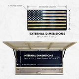 Large American Flag Gun Safe by Bellewood Designs - product image 4 for Resin Society