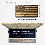 Large American Flag Gun Safe by Bellewood Designs - product image 6 for Resin Society