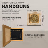 Wild Flower Hidden Gun Storage Wall Decor by Bellewood Designs - product image 6 for Resin Society