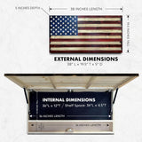 Large American Flag Gun Safe by Bellewood Designs - product image 6 for Resin Society
