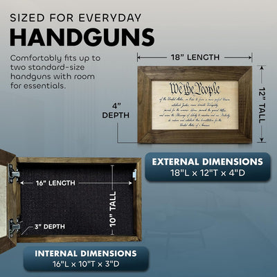 We The People Constitution Gun Concealment Furniture by Bellewood Designs - product image 6 for Resin Society