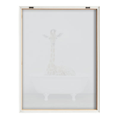 Blake Giraffe 2 in Tub Color Framed Printed Glass by kateandlaurel - product image 5 for Resin Society