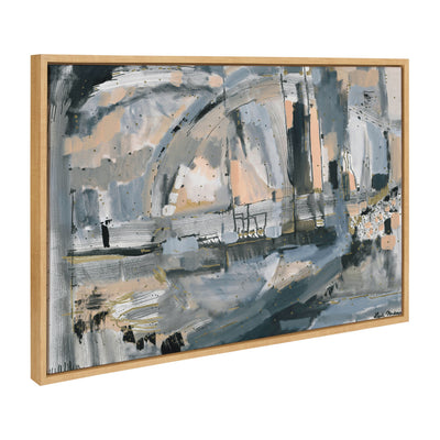 Sylvie Harbor Nights Framed Canvas by Leah Nadeau by kateandlaurel - product image 9 for Resin Society