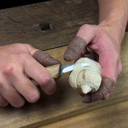 DIY Bird Wood Carving and Painting Kit with tools, wood blocks, paint set, and instructional video by Sharky Forged Steel Tools