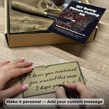 DIY Bunny Carving Kit with V-Chisel and step-by-step video guide by Sharky Forged Steel Tools