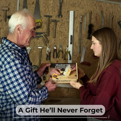 DIY Bunny Carving Kit with V-Chisel and step-by-step video guide by Sharky Forged Steel Tools