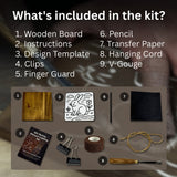 DIY Bunny Carving Kit with V-Chisel and step-by-step video guide by Sharky Forged Steel Tools
