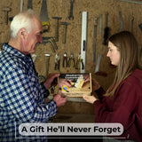 DIY Glove Wood Carving & Painting Kit with carving knife, wooden glove blank, paint set, and tutorial materials