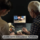 DIY Horse Wood Carving and Painting Kit with carving knife, wooden horse blank, paints, and brushes