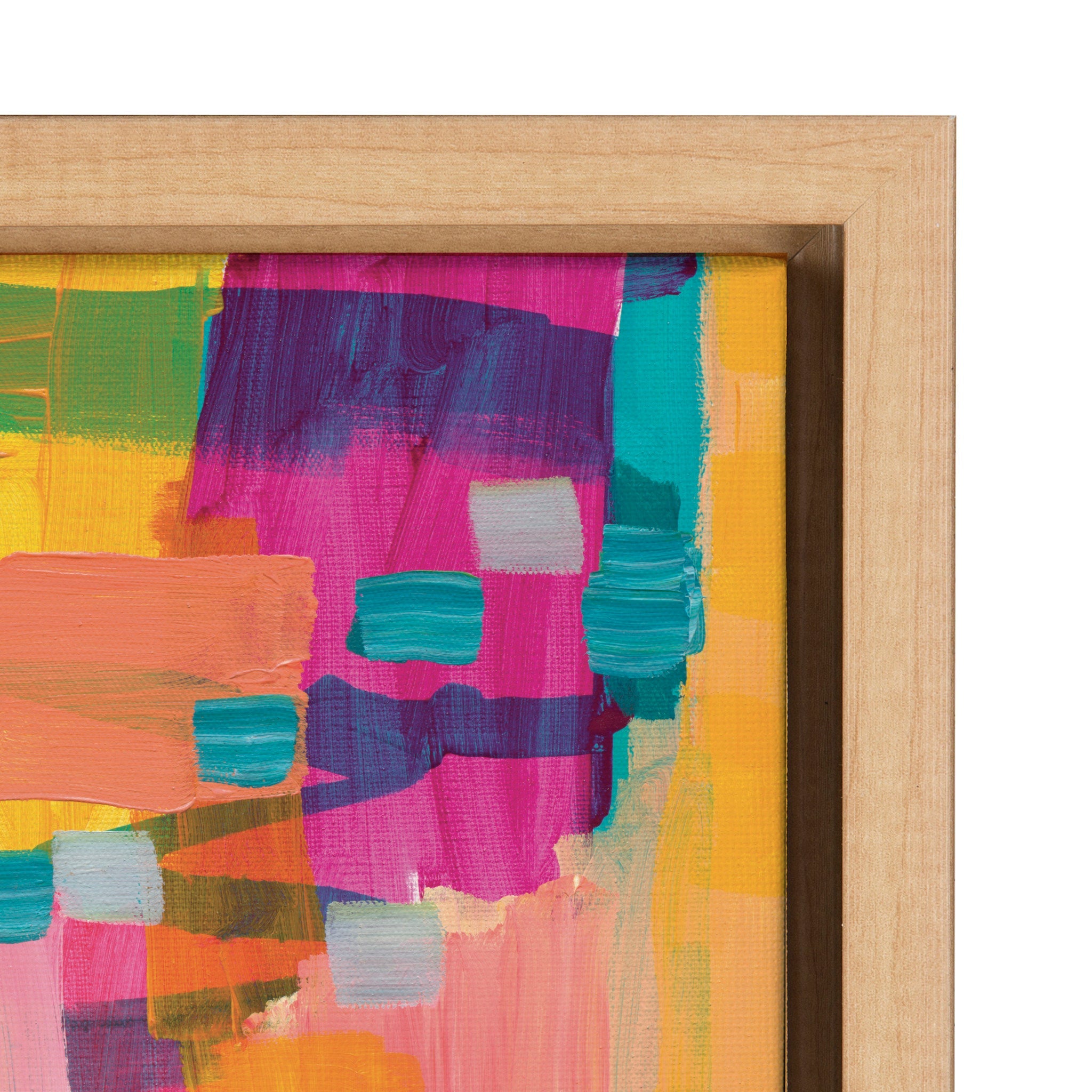 Sylvie I Feel Pretty Framed Canvas by Leah Nadeau by kateandlaurel - product image 3 for Resin Society