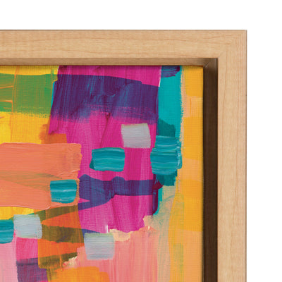 Sylvie I Feel Pretty Framed Canvas by Leah Nadeau by kateandlaurel - product image 3 for Resin Society