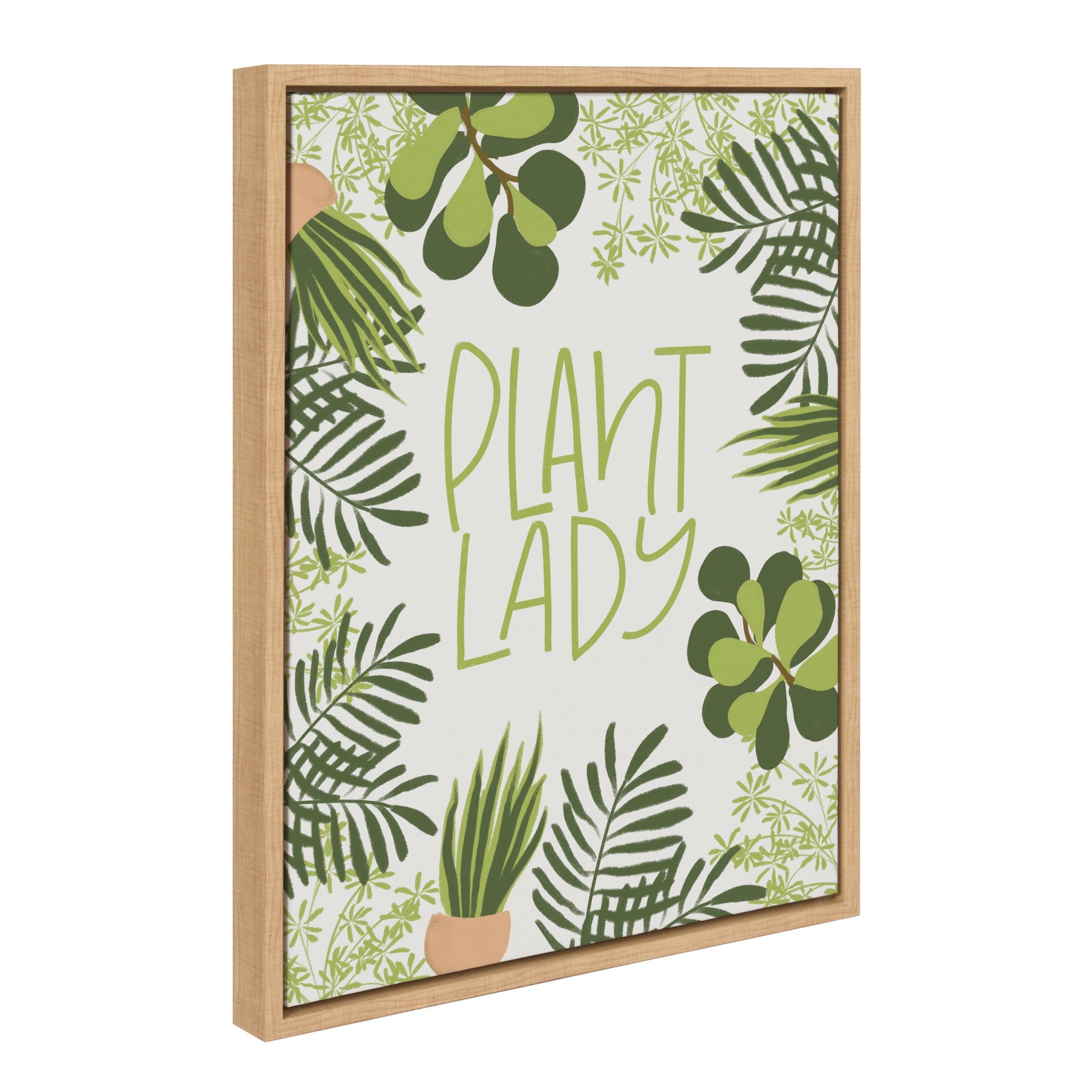 Sylvie Plant Lady Framed Canvas by Jenn Van Wyk of Jenn Pens it All by kateandlaurel - product image 2 for Resin Society