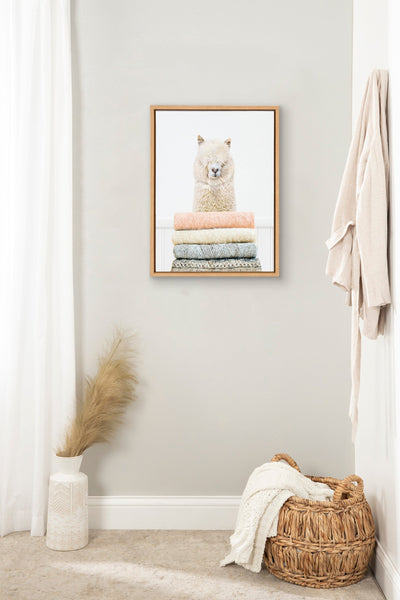 Sylvie Fold Alpaca Framed Canvas by kateandlaurel - product image 4 for Resin Society