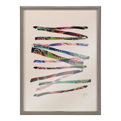 Blake Abstract Sticks 5 Framed Printed Glass by kateandlaurel - product image 2 for Resin Society