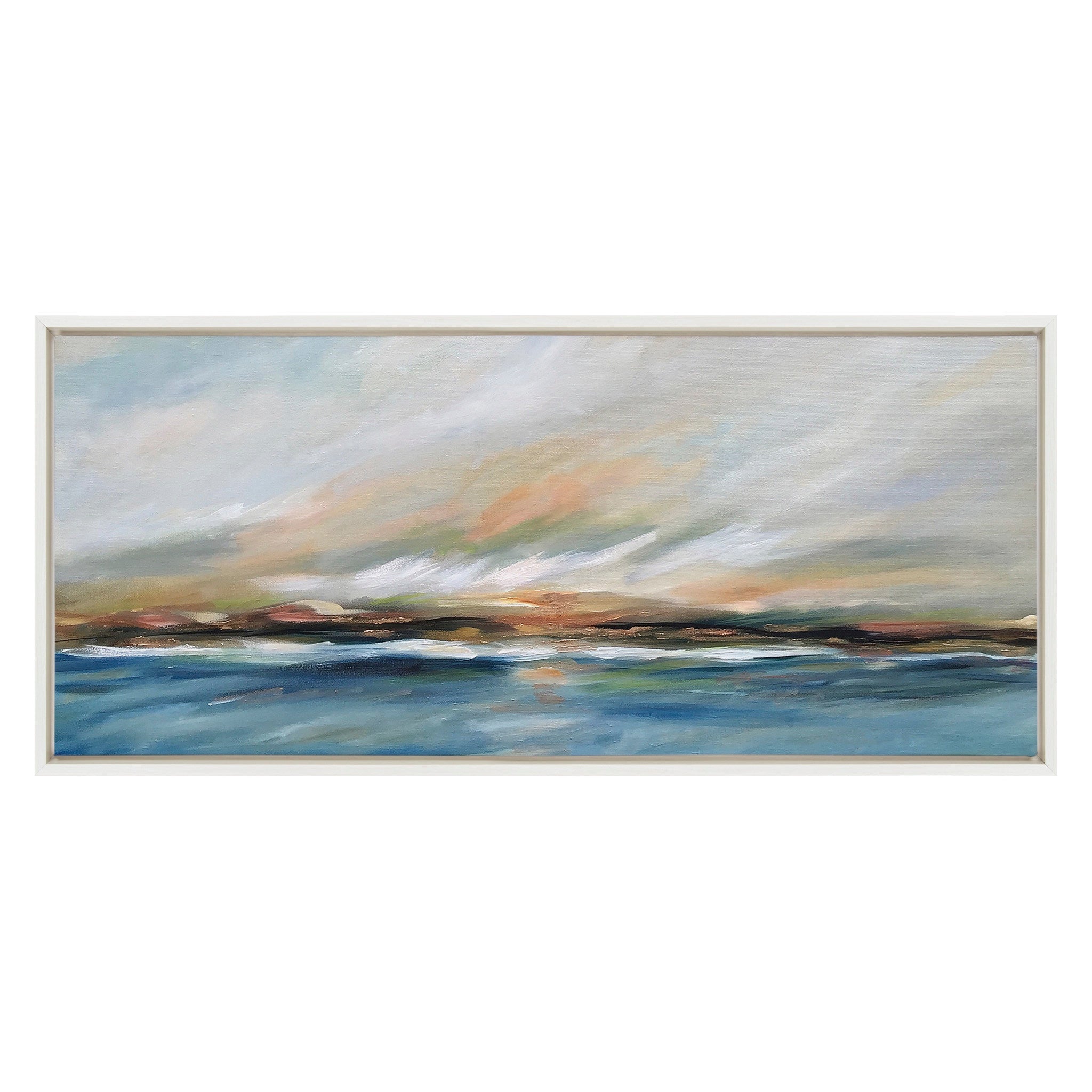 Sylvie Sunday Morning Framed Canvas by Mary Sparrow by kateandlaurel - product image 2 for Resin Society